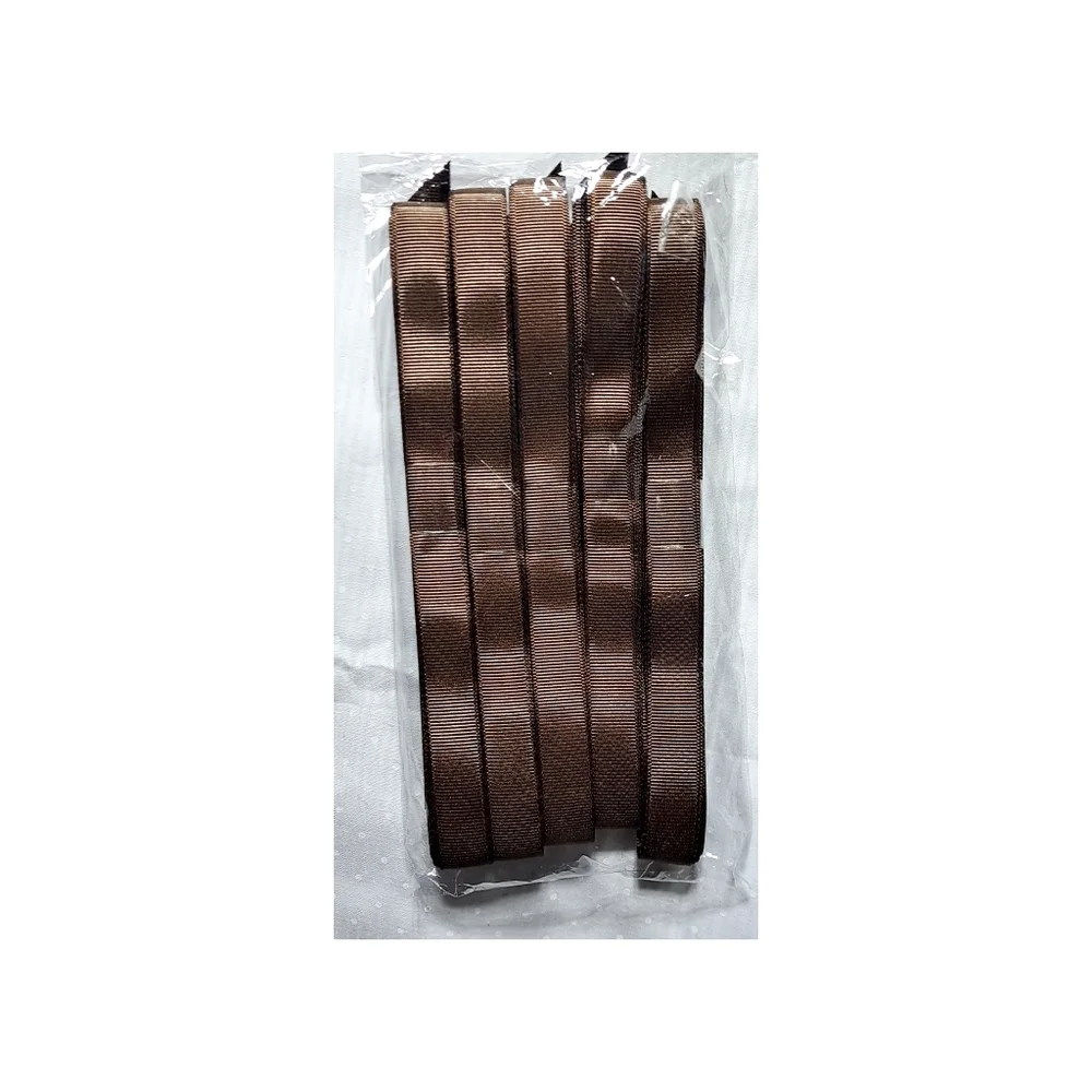 Brown Ribbon Material for Craft (5 Pieces)